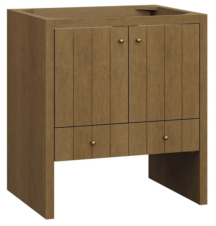 James Martin Vanities Hudson 30" Single Free Standing Poplar Wood Vanity Cabinet Only with USB Port and Electrical Outlet- Sink is included MSRP $1,40