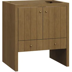 James Martin Vanities Hudson 30" Single Free Standing Poplar Wood Vanity Cabinet Only with USB Port and Electrical Outlet- Sink is included MSRP $1,40