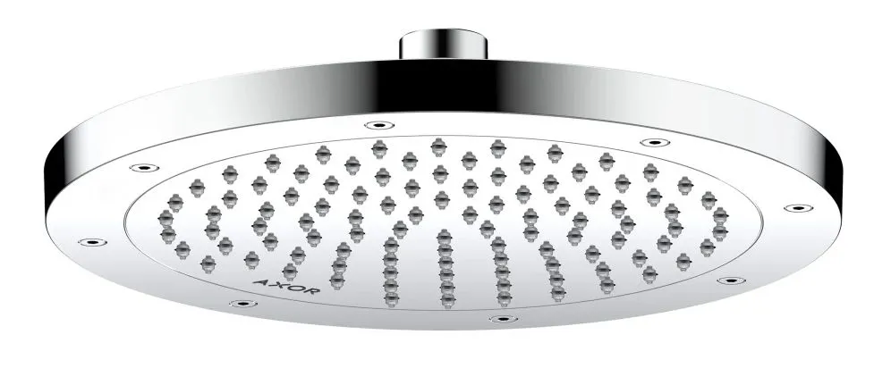 Axor ShowerSolutions 2.5 GPM Single Function Rain Shower Head Chrome MSRP $845 Appears New in Box