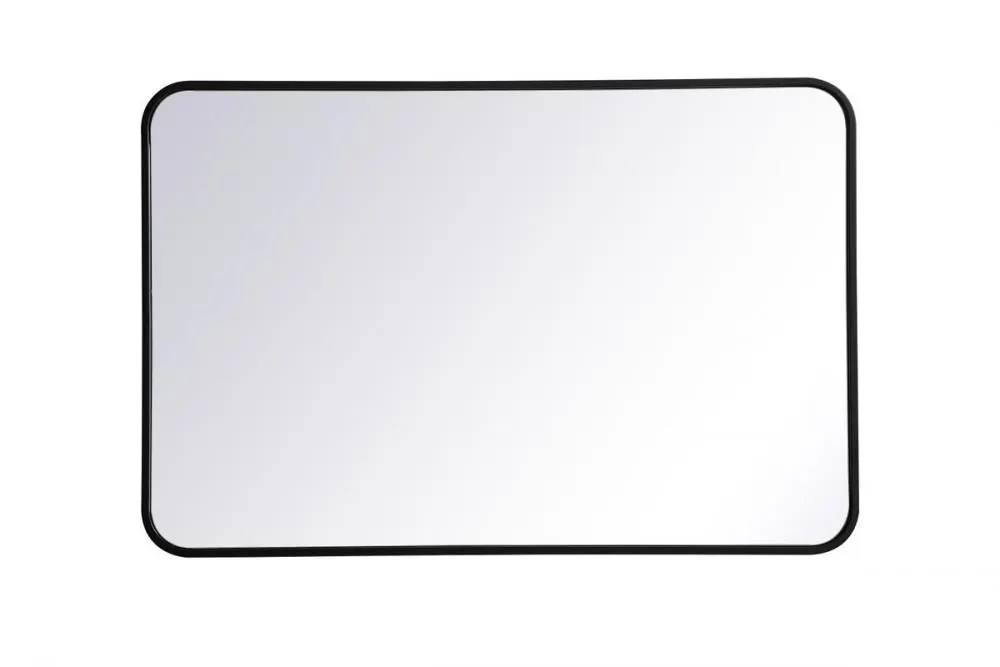Elegant Lighting Formiae 24" W x 36" H Contemporary Rectangular Framed Bathroom Wall Mirror MSRP $176 Appears New in Box