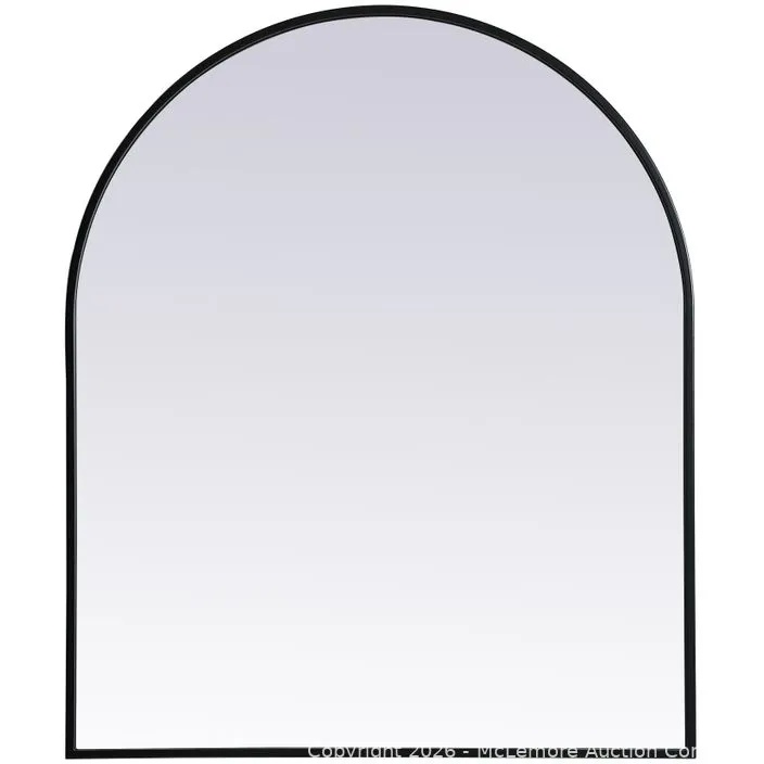 Elegant Lighting Ayra 36 X 30 inch Black Mirror in 30 x 36 MSRP $164 Appears New in Box