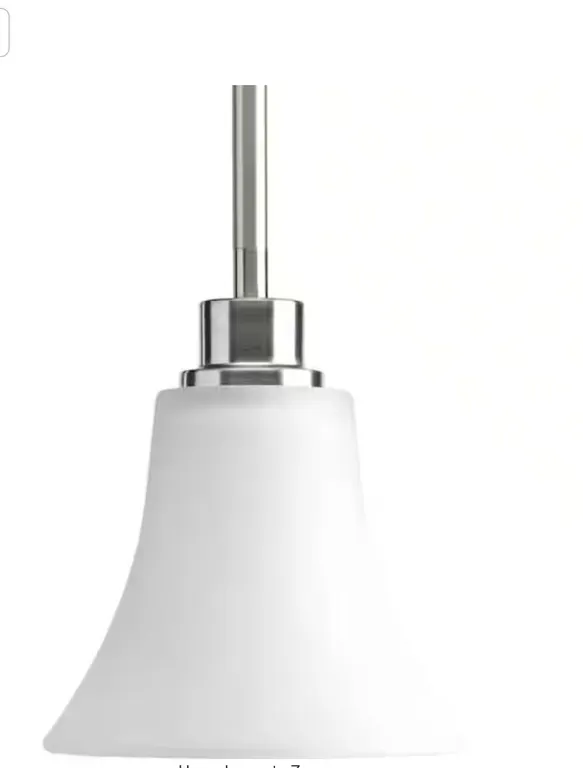 Progress Lighting Joy 1 Light Mini Pendant Brushed Nickel with etched glass Appears New in Box