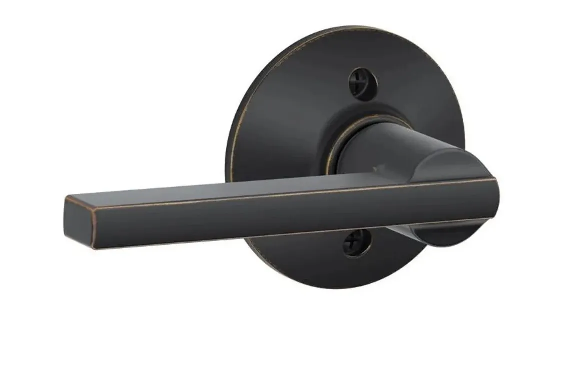 Schlage Latitude Non-Turning One-Sided Dummy Door Lever Appears New