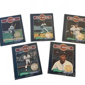 Vintage 1990's Baseball Pioneers Book Set Cobb Gehrig Mays