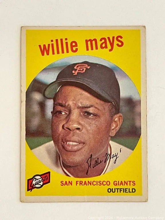 Topps 1959 Willie Mays #50 Baseball Card