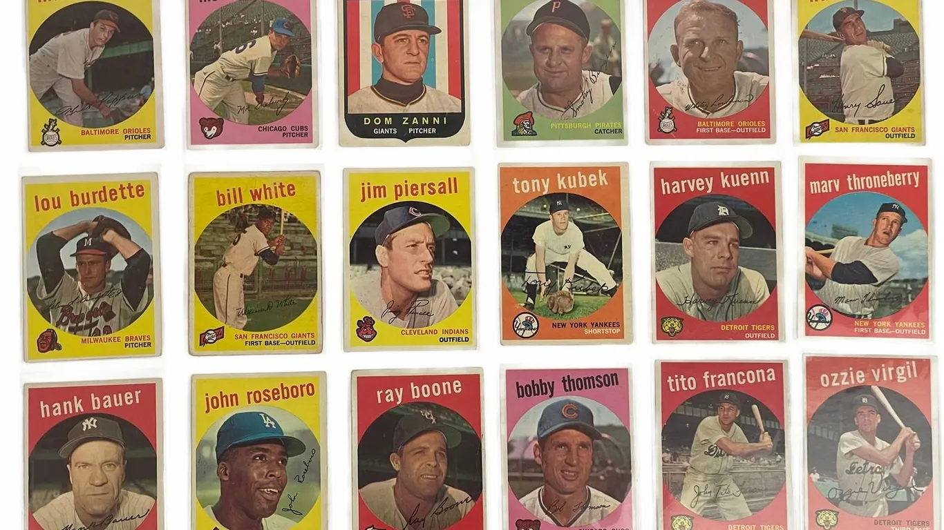 Topps 1959 Baseball Cards Lot of 18