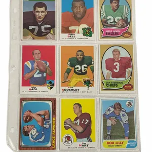 NFL 1950's-1970's Football Card Lot of 9