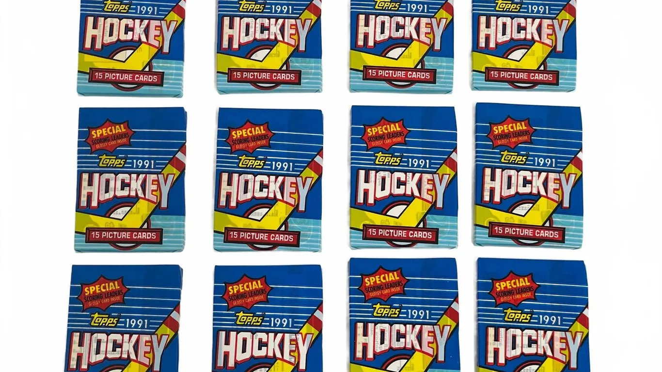 Topps 1991 Hockey Cards Sealed 12 Wax Packs