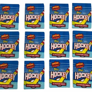 Topps 1991 Hockey Cards Sealed 12 Wax Packs