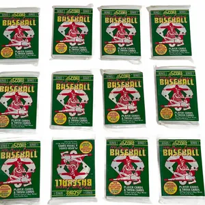 Score 1989 Score Baseball Wax Packs Lot of 12