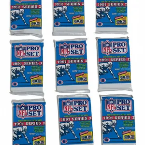 NFL 1991 Pro Set Football Cards - 9 Packs