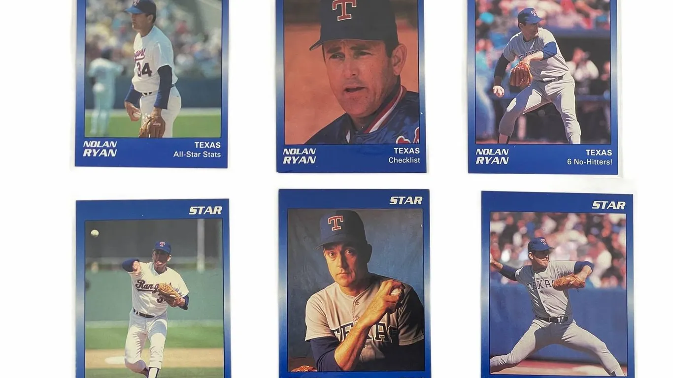 Nolan Ryan Texas Star Baseball Card Set