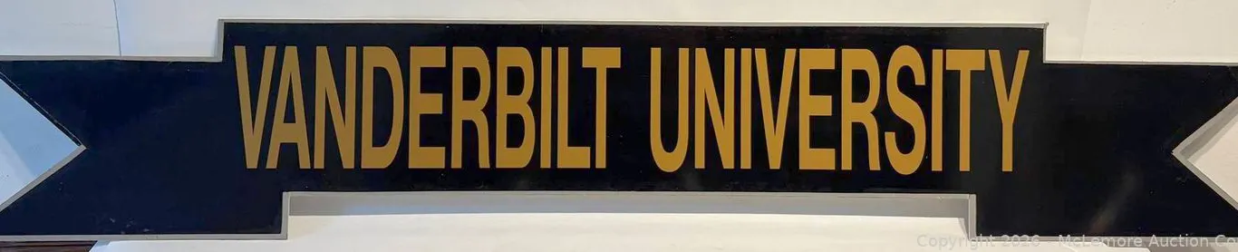 Large Vanderbilt University Sign