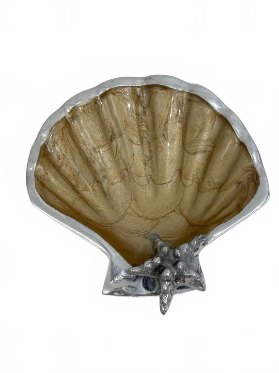 Julia Knight Scallop Starfish 4.5" Bowl Toffee