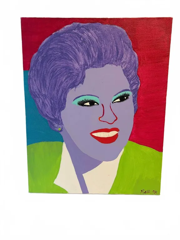 Pop Art Portrait Painting of Patsy Cline, 1998
