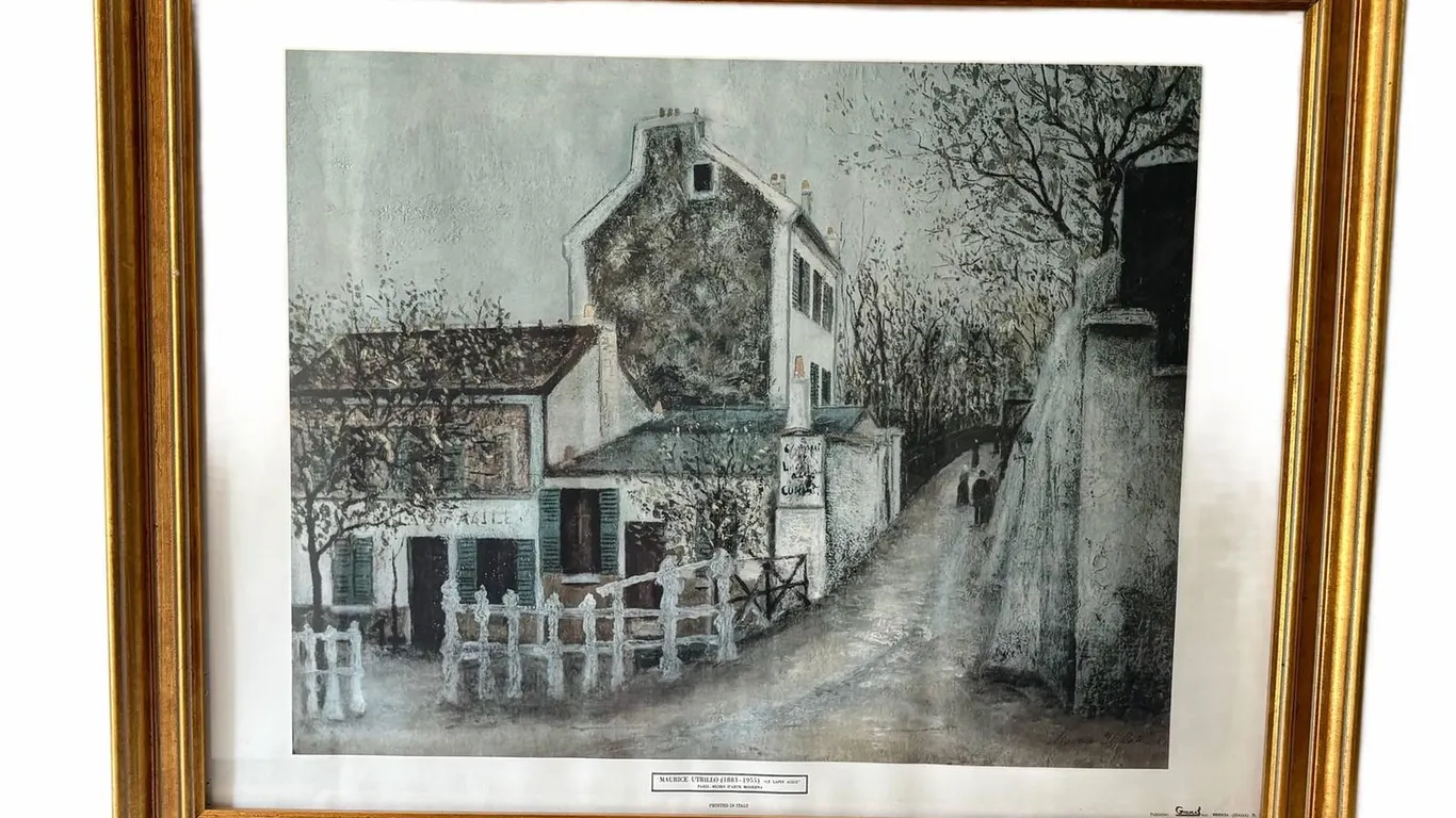 Maurice Utrillo "Le Lapin Agile" Print Framed