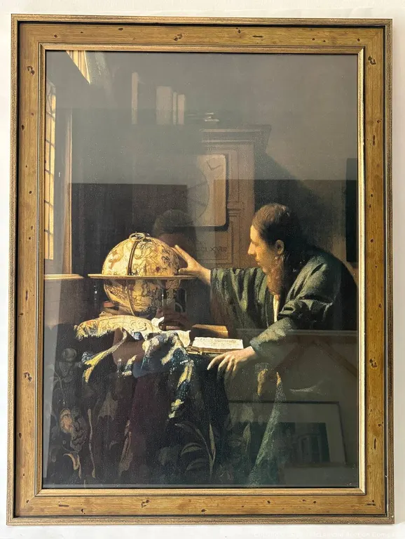 Framed Vermeer "The Astronomer" Art Print