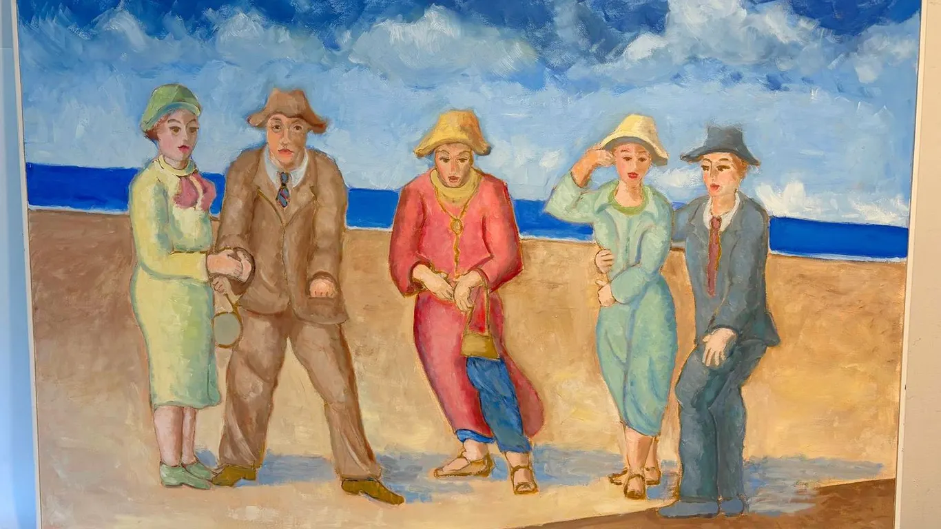 Large Figurative Oil Painting on Canvas 49"W x 37"H