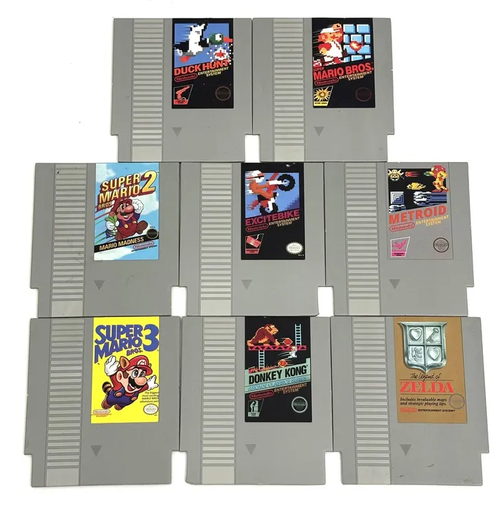 Nintendo Game Card Board Drink Coasters Set