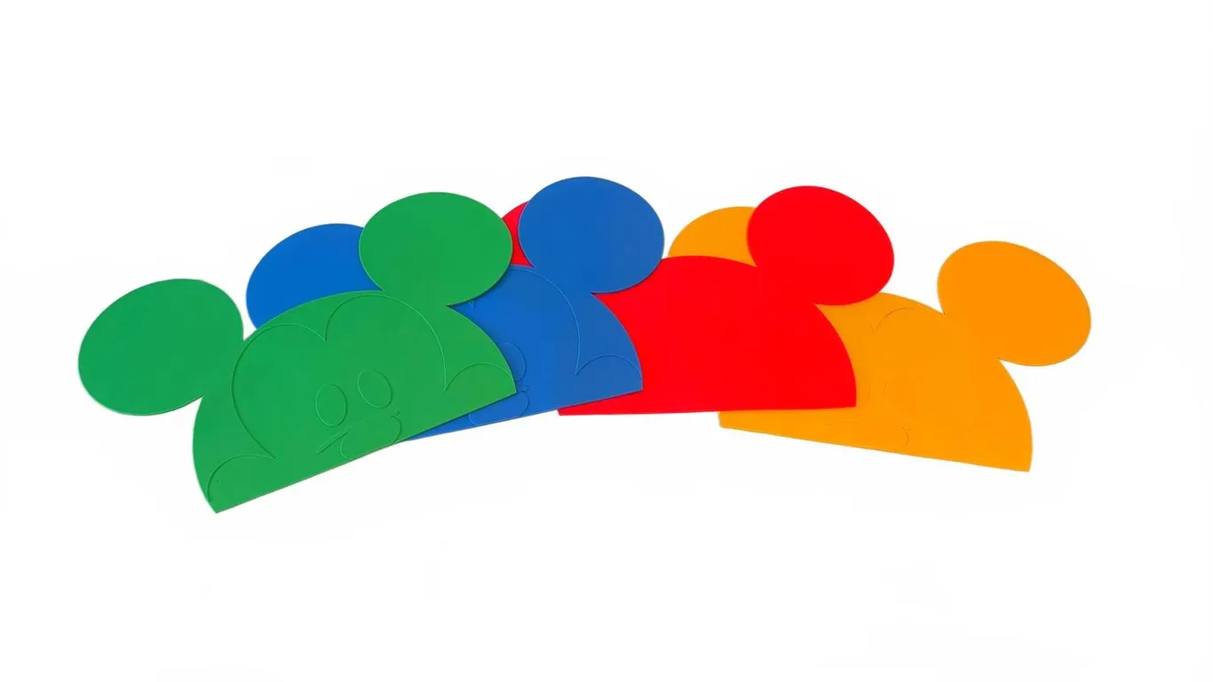Disney Mickey Mouse Place Mats, Set of Four