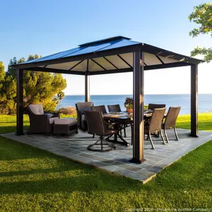 (Brand New) Paragon Santa Monica 12x16 Aluminum Gazebo with Layered Roof - MSRP $2,199.99 - SEE LINK