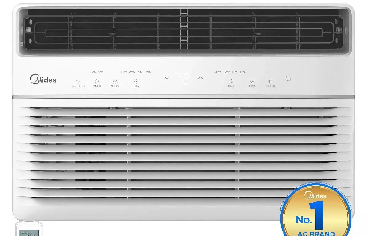 Midea 8,000 BTU Smart Window Air Conditioner with Remote - MSRP $320.99 - SEE LINK