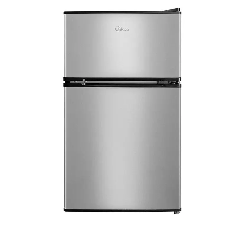 Midea 3.1 cu. ft. Double Door Compact Fridge, Stainless Steel - MSRP $149.99 - SEE LINK