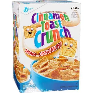 General Mills Cinnamon Toast Crunch Cereal, 49.5 oz. - 2 Bags - MSRP $10.99 - SEE LINK
