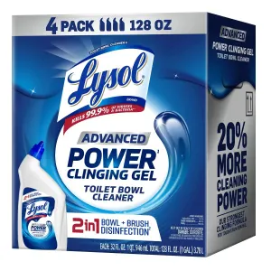 Lysol Advanced Power Cleaning Gel Toilet Bowl Cleaner, 32 oz. - 4-Pack - MSRP $21.99 - SEE LINK