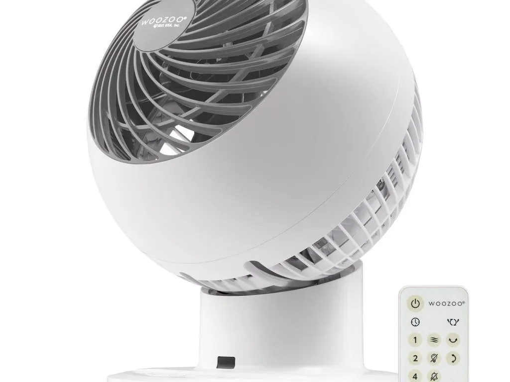 Woozoo 5-Speed Globe Fan - White - MSRP $49.99 - SEE LINK