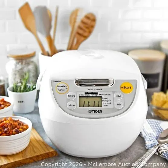 Tiger 5.5-Cup Micom Rice Cooker and Food Warmer - MSRP $99.99 - SEE LINK