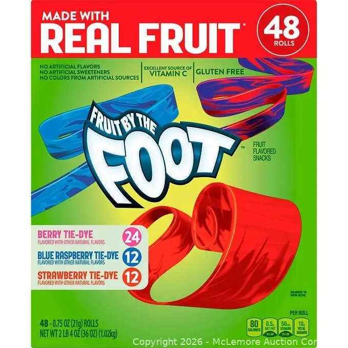 Fruit By The Foot Variety Pack, 0.75 oz. - 48-Count - MSRP $19.99 - SEE LINK