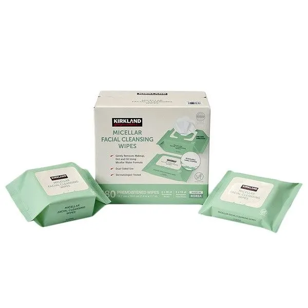 Kirkland Signature Micellar Facial Cleansing Wipes - 180-Count - MSRP $15.99