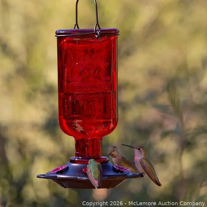(Brand New) More Birds® Elixir Glass Hummingbird Feeder, 13 oz. - MSRP $29.99 - SEE LINK