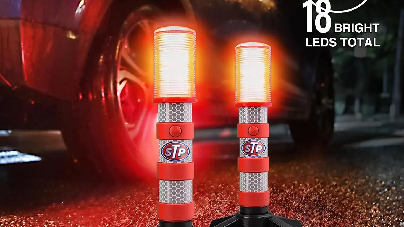 Be Smart Get Prepared Emergency Roadside LED Flares - 2-Pack - MSRP $15.99