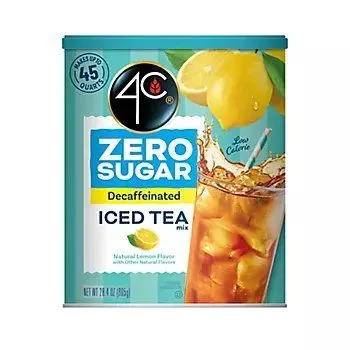4C Zero Sugar Decaffeinated Iced Tea Mix, 28.4 oz. - Makes About 45qts - MSRP $7.99