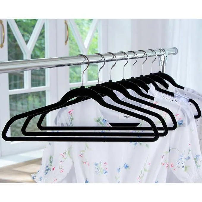 Flocked Velvet Hangers, Help Prevent Slipping - 50-Pack - MSRP $13.99