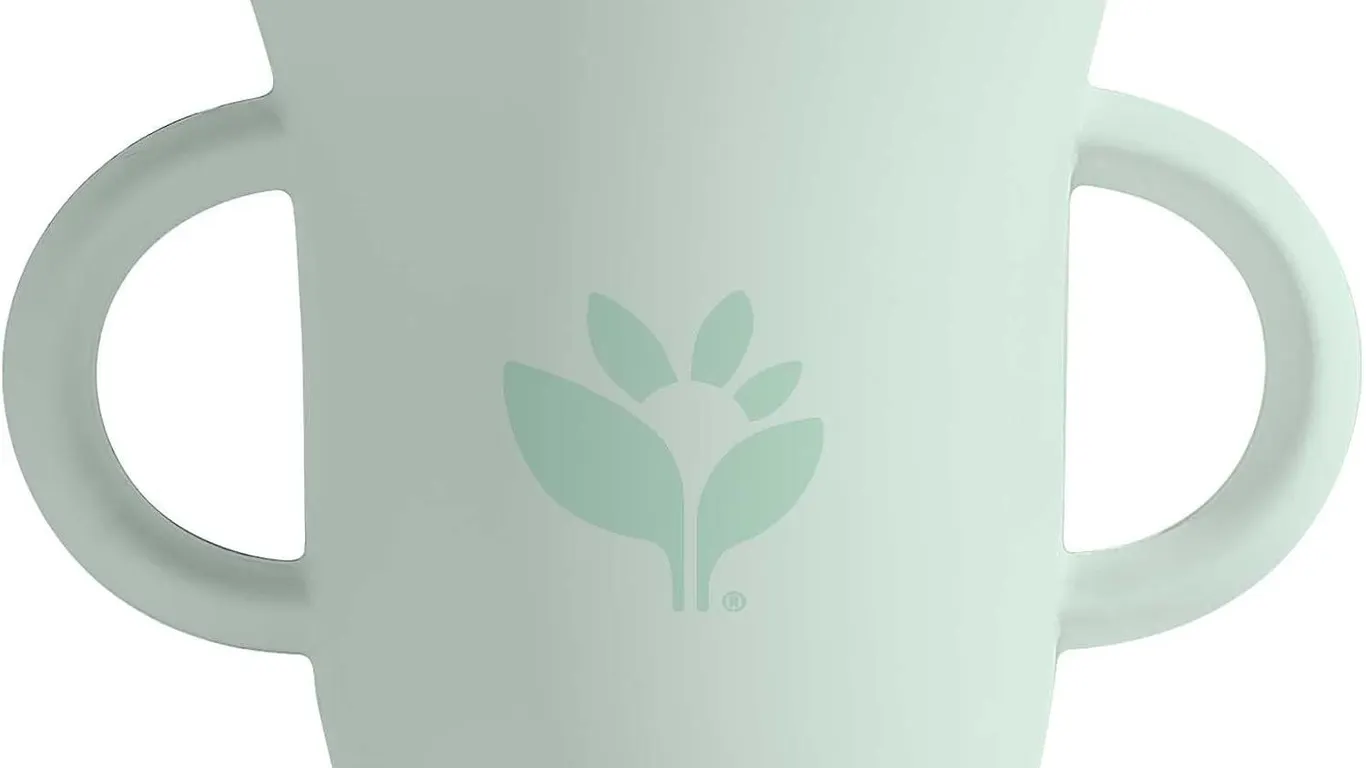 (Brand New) Green Sprouts® Silicone Learning Cup, 70z - Sage - MSRP $9.99