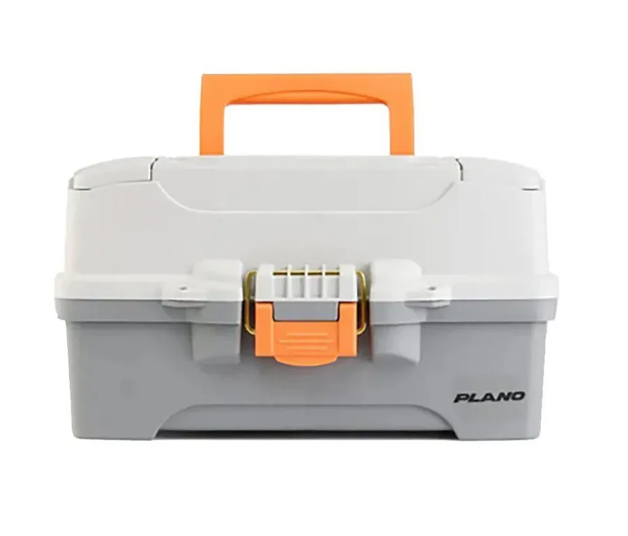 (Brand New) Plano Two-Tray Tackle Box, Grey - MSRP $22.99