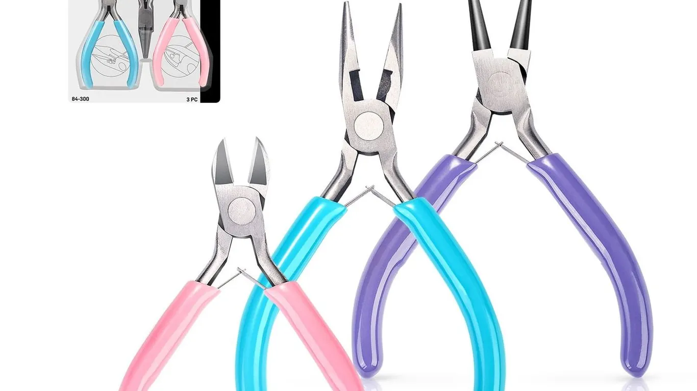 (Brand New) iWork 3pc Pliers Set DIY Jewelry Tool Nose Pliers - MSRP $12.99