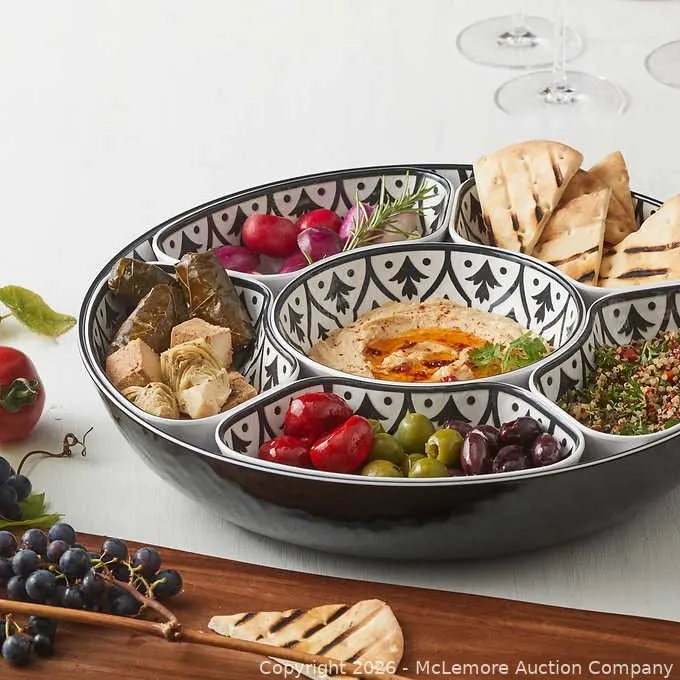 7-piece Melamine Lazy Susan with Cover - MSRP $24.99