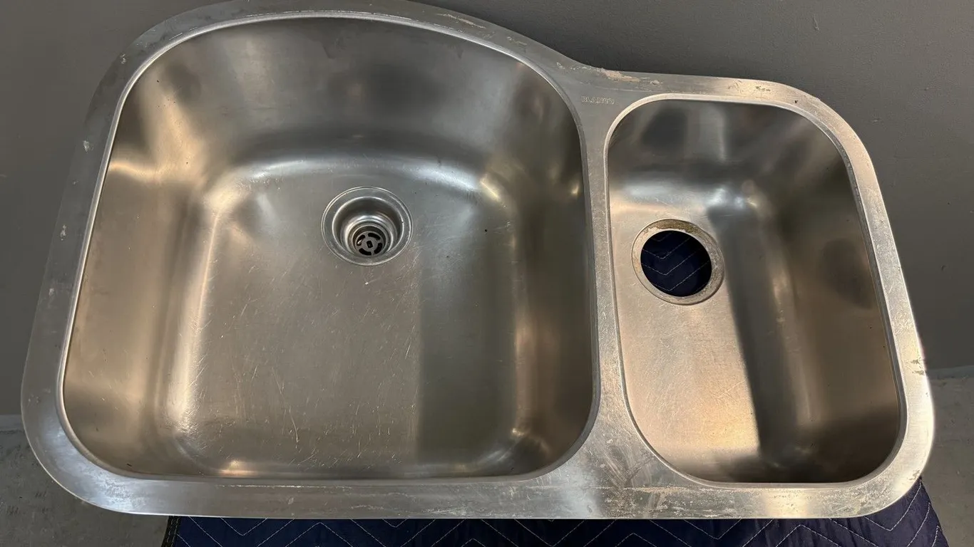 Blanco Double-Bowl Stainless Steel Kitchen Sink