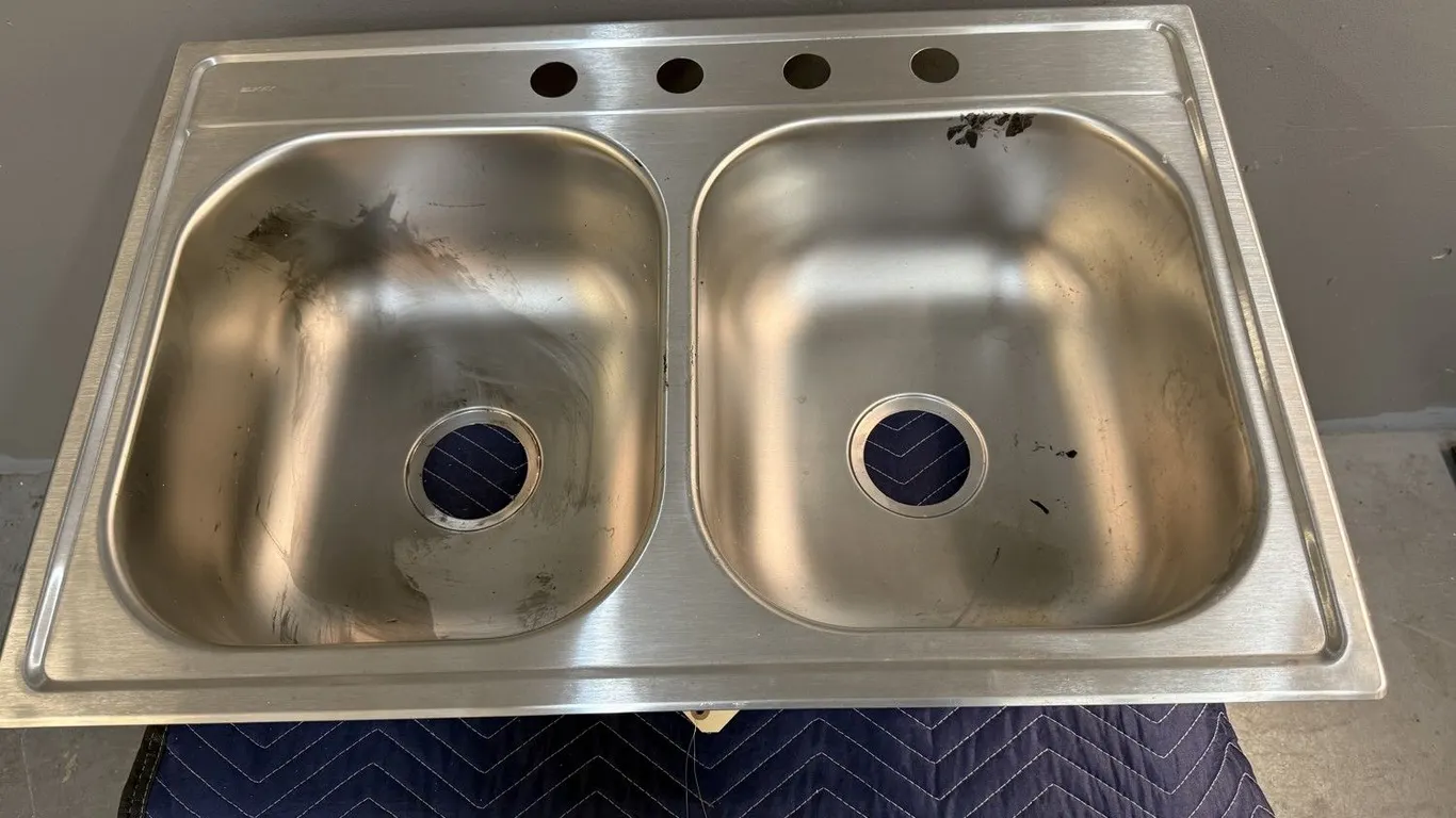 Elkay Double-Bowl Stainless Steel Kitchen Sink