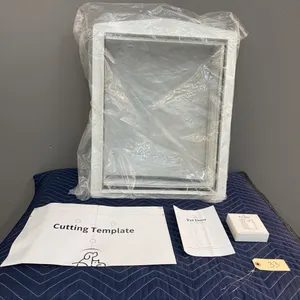 White Pet Door with Installation Template