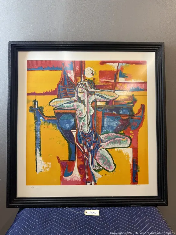 Framed Signed and Numbered Abstract Print