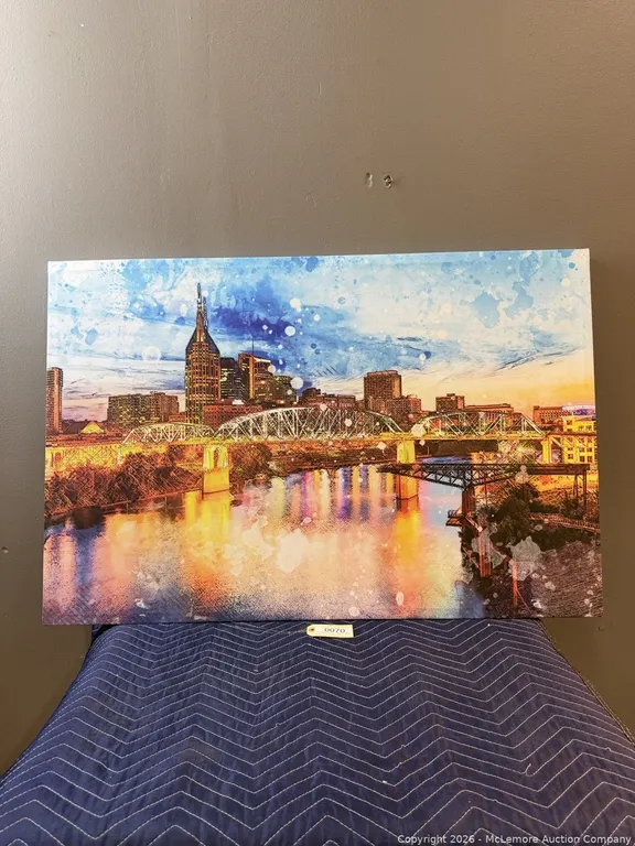 Nashville Skyline Canvas Wall Art