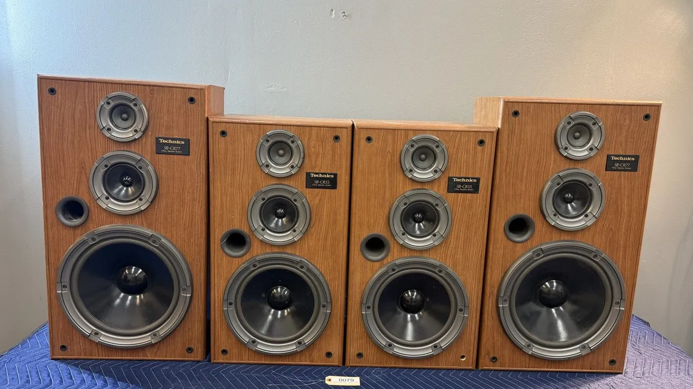 Technics SB-CR77 and SB-CR55 Speaker Pairs