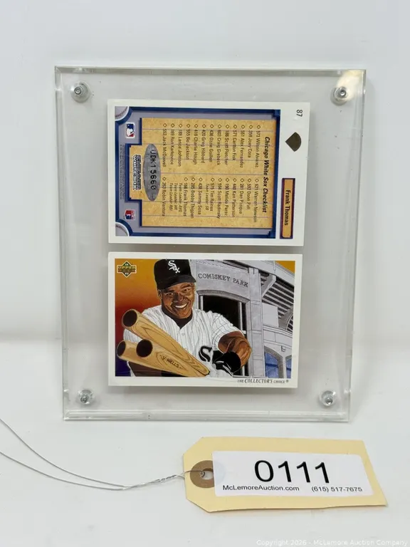 Frank Thomas Baseball Card in Display Holder