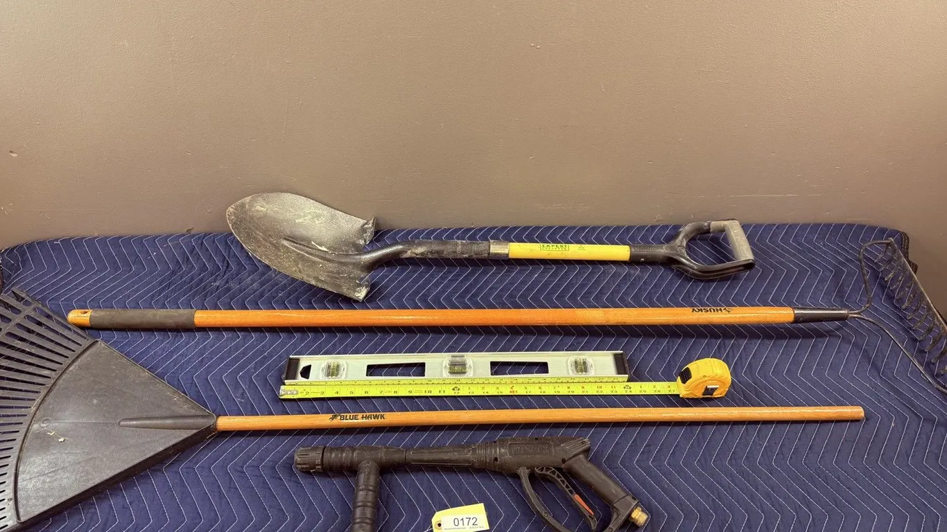 Shovel, Rakes, Level and Hand Tools