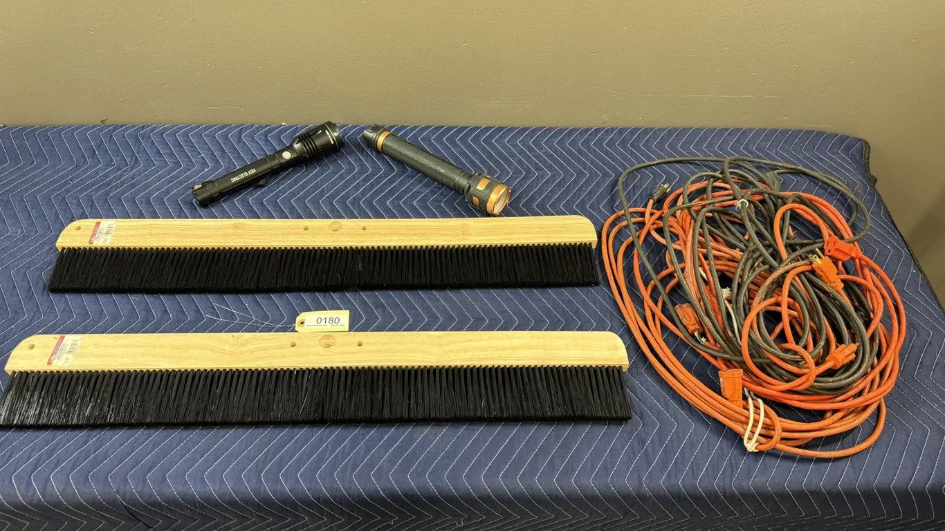 Kraft Broom Heads, Extension Cords and Flashlights